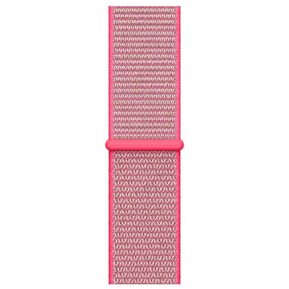  Nylon Loop Armband Justerbart Apple Watch 42/44/45/46/49 mm Rosa