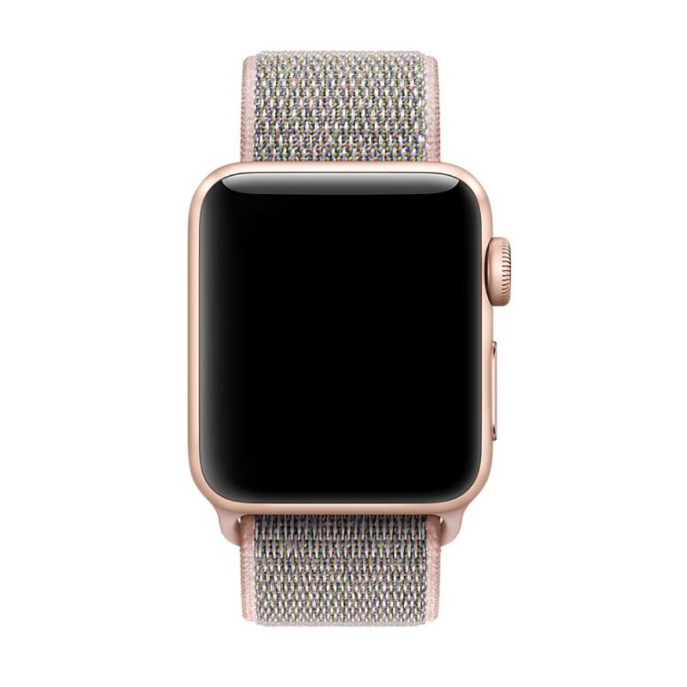  Nylon Loop Armband Justerbart Apple Watch 42/41/40/38 mm - Roséguld