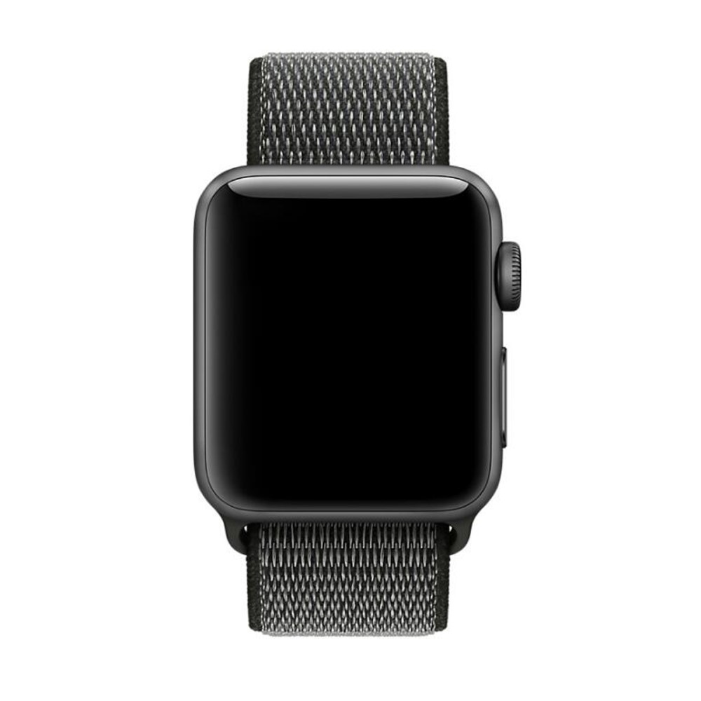  Nylon Loop Armband Justerbart Apple Watch 42/41/40/38 mm - Mörk Grön