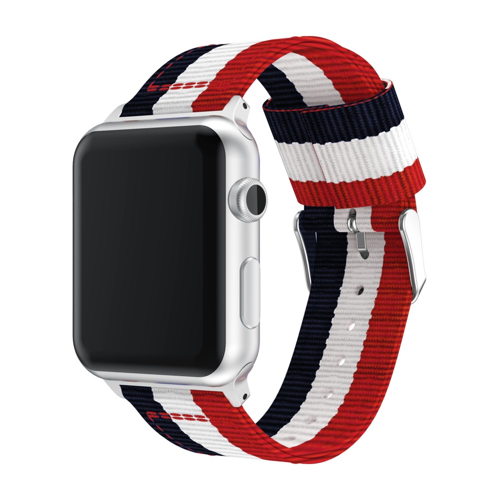  Nylon Armband Med Vertikal Design Apple Watch 42/44/45/46/49 mm