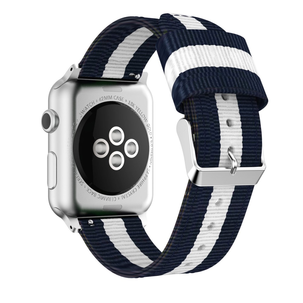  Nylon Armband Med Vertikal Design Apple Watch 42/44/45/46/49 mm