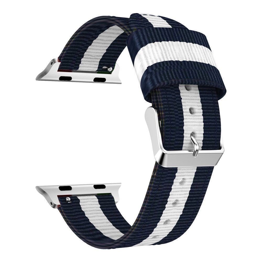  Nylon Armband Med Vertikal Design Apple Watch 42/44/45/46/49 mm