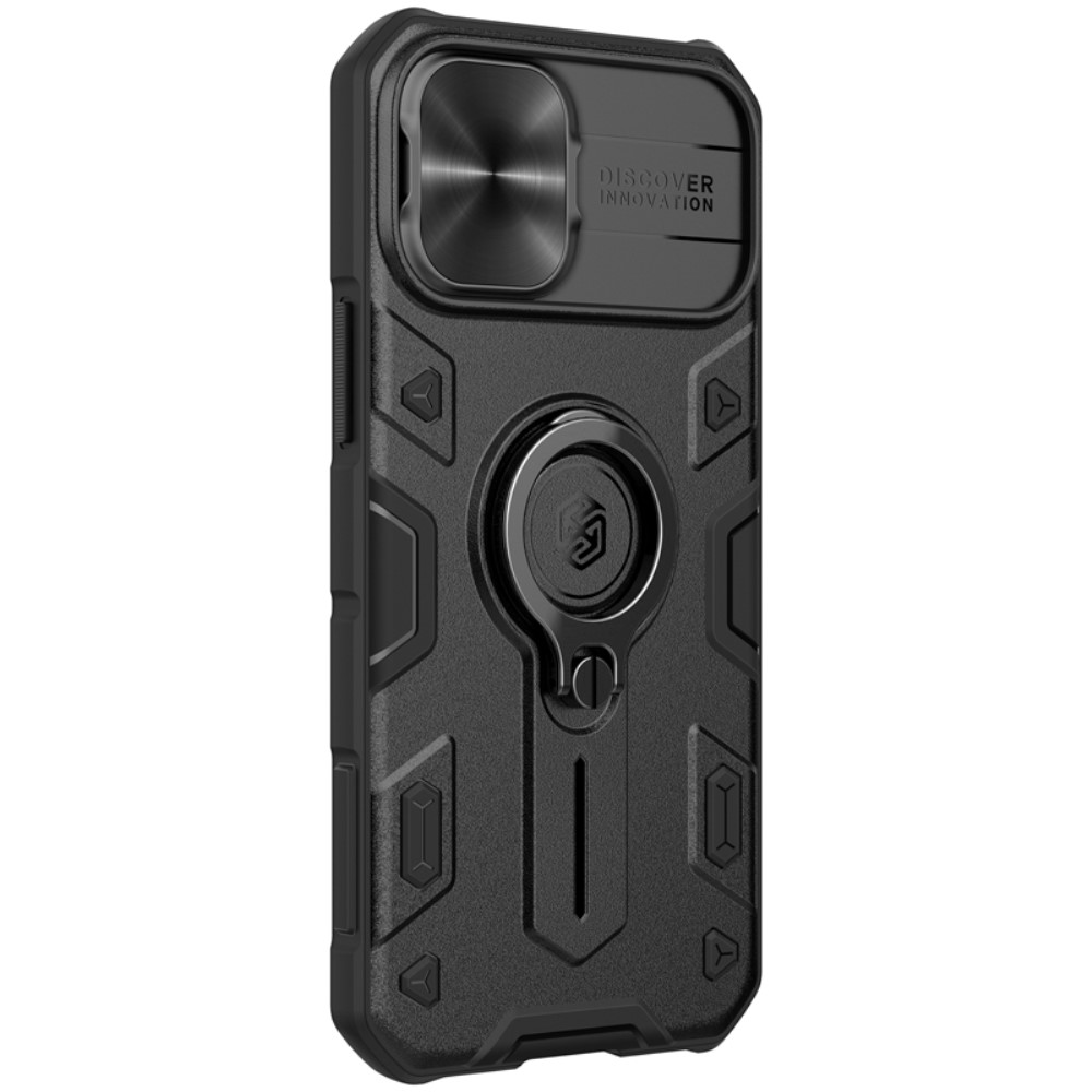 NILLKIN iPhone 12 Mini - NILLKIN CamShield Armor Ring Skal - Svart