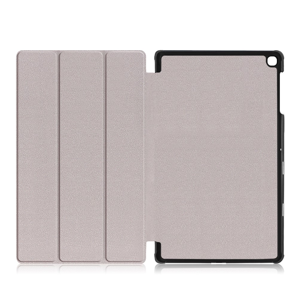  Samsung Galaxy Tab S5e - Tri-Fold Läder Fodral - Svart