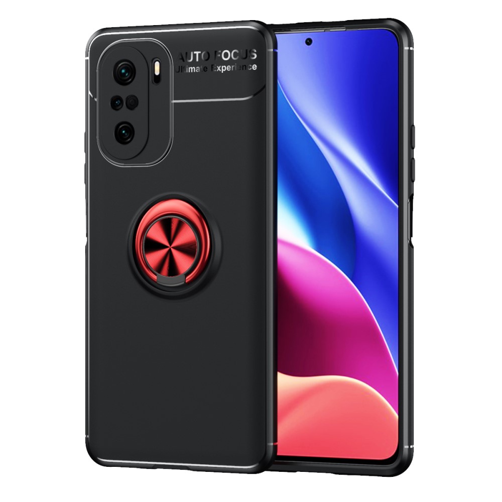  Xiaomi Mi 11i - Ring Skal - Svart/Röd