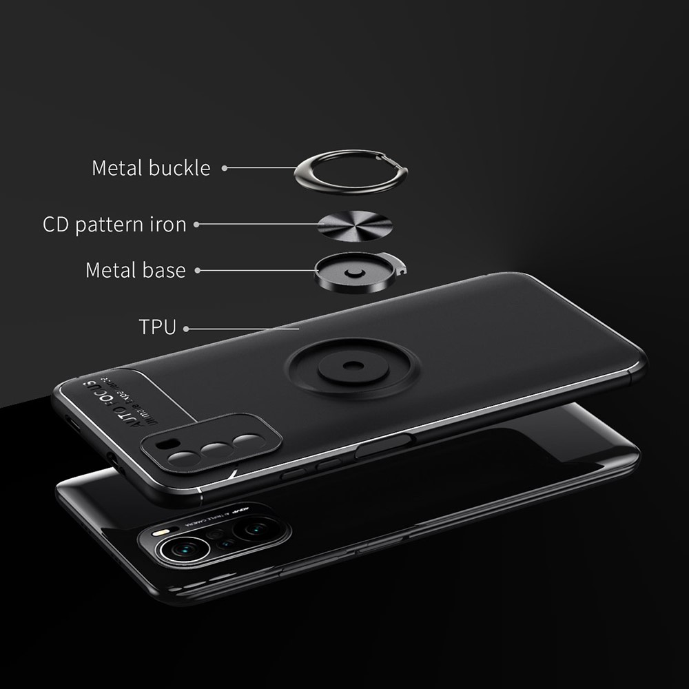 Xiaomi Mi 11i - Ring Skal - Svart/Röd