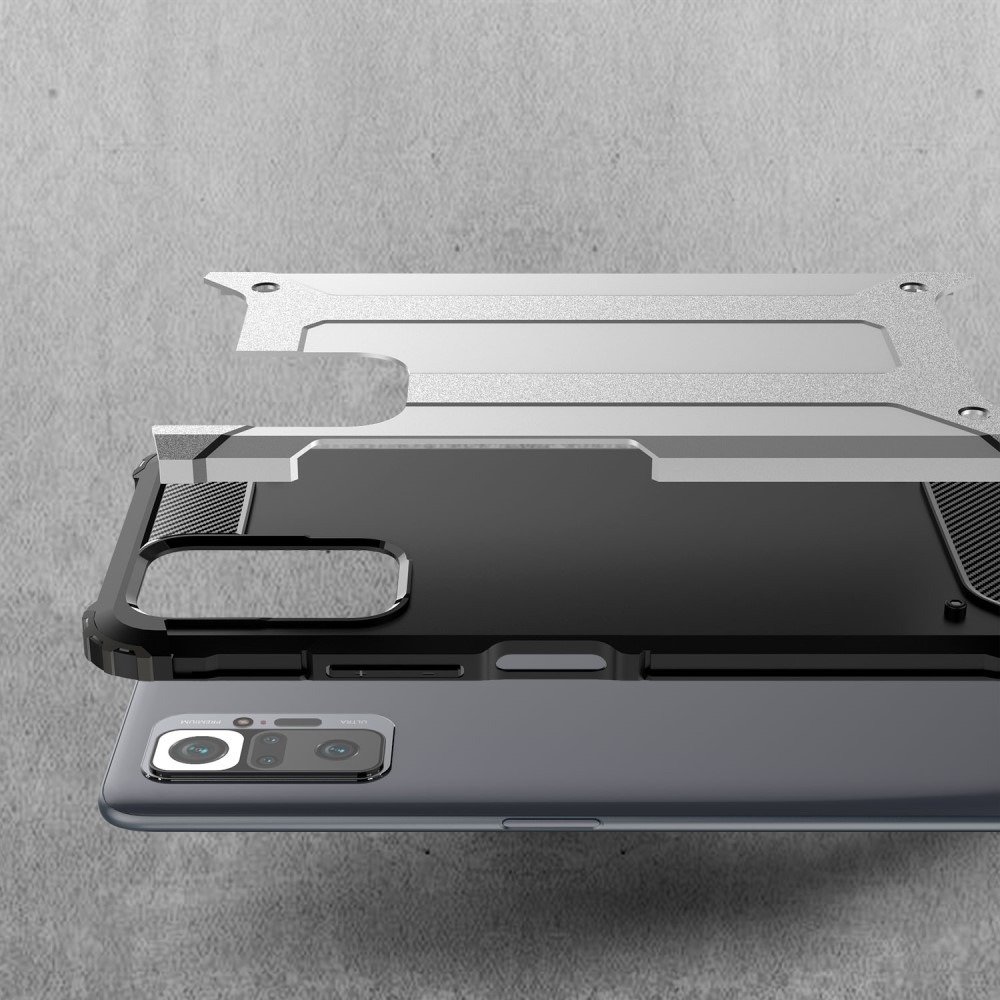  Xiaomi Redmi Note 10 Pro - Shockproof Armor Hybrid Skal - Röd