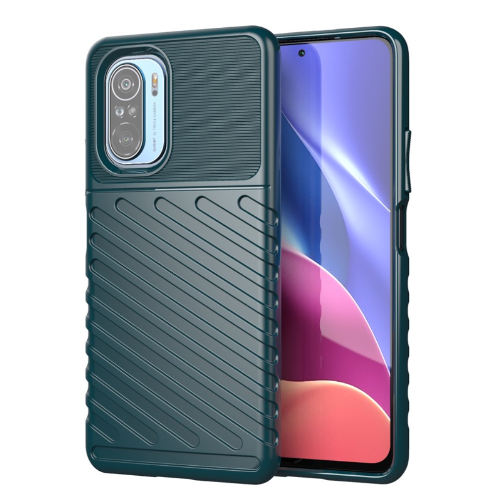  Xiaomi Mi 11i - Twill Textur Skal - Grön