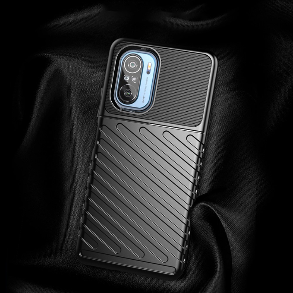  Xiaomi Mi 11i - Twill Textur Skal - Blå