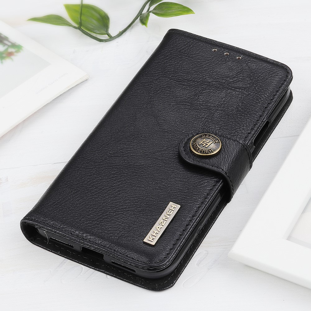 KHAZNEH Xiaomi Redmi Note 10 Pro - KHAZNEH Läder Fodral - Svart