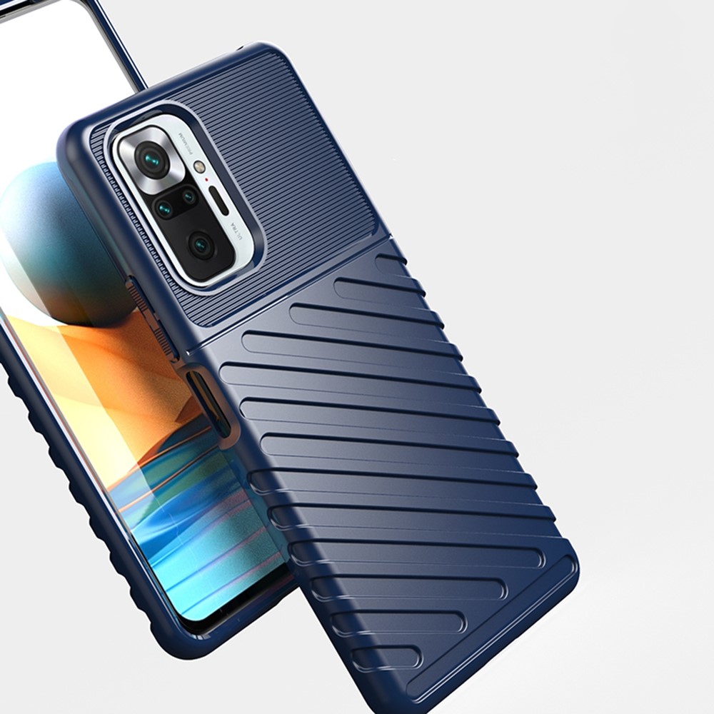  Xiaomi Redmi Note 10 Pro - Twill Textur Skal - Blå