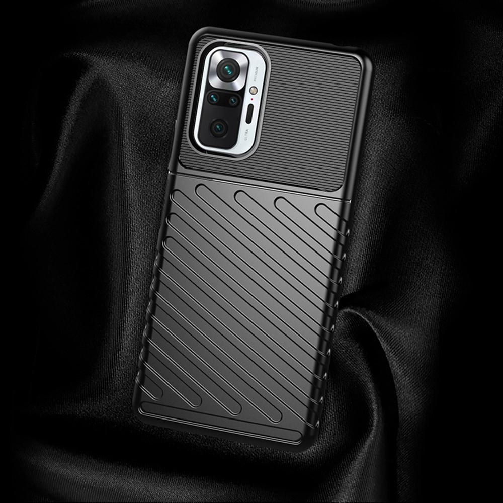 Xiaomi Redmi Note 10 Pro - Twill Textur Skal - Blå