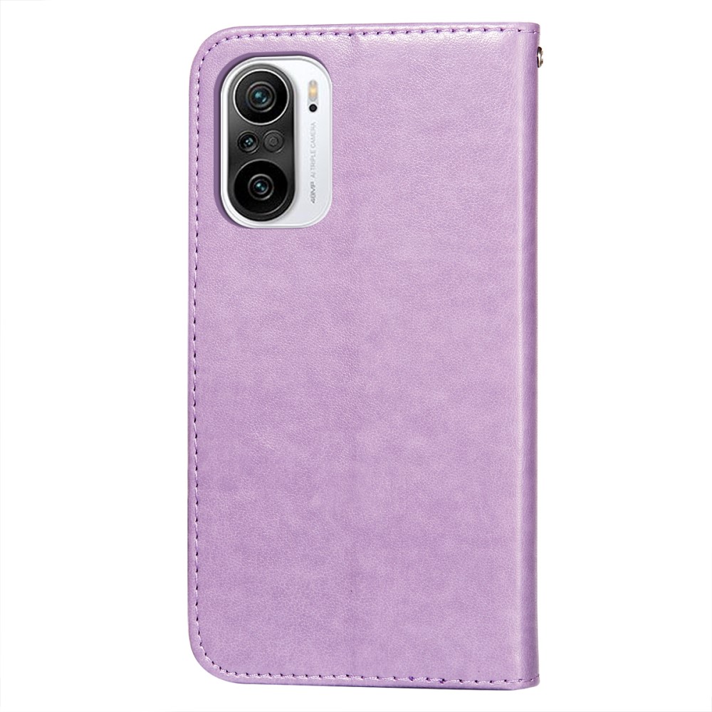  Xiaomi Mi 11i - Solid Läder Fodral - Lila