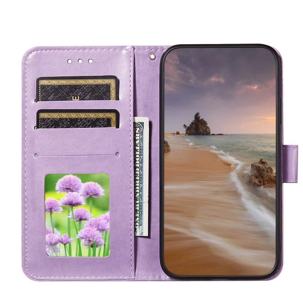  Xiaomi Mi 11i - Solid Läder Fodral - Lila