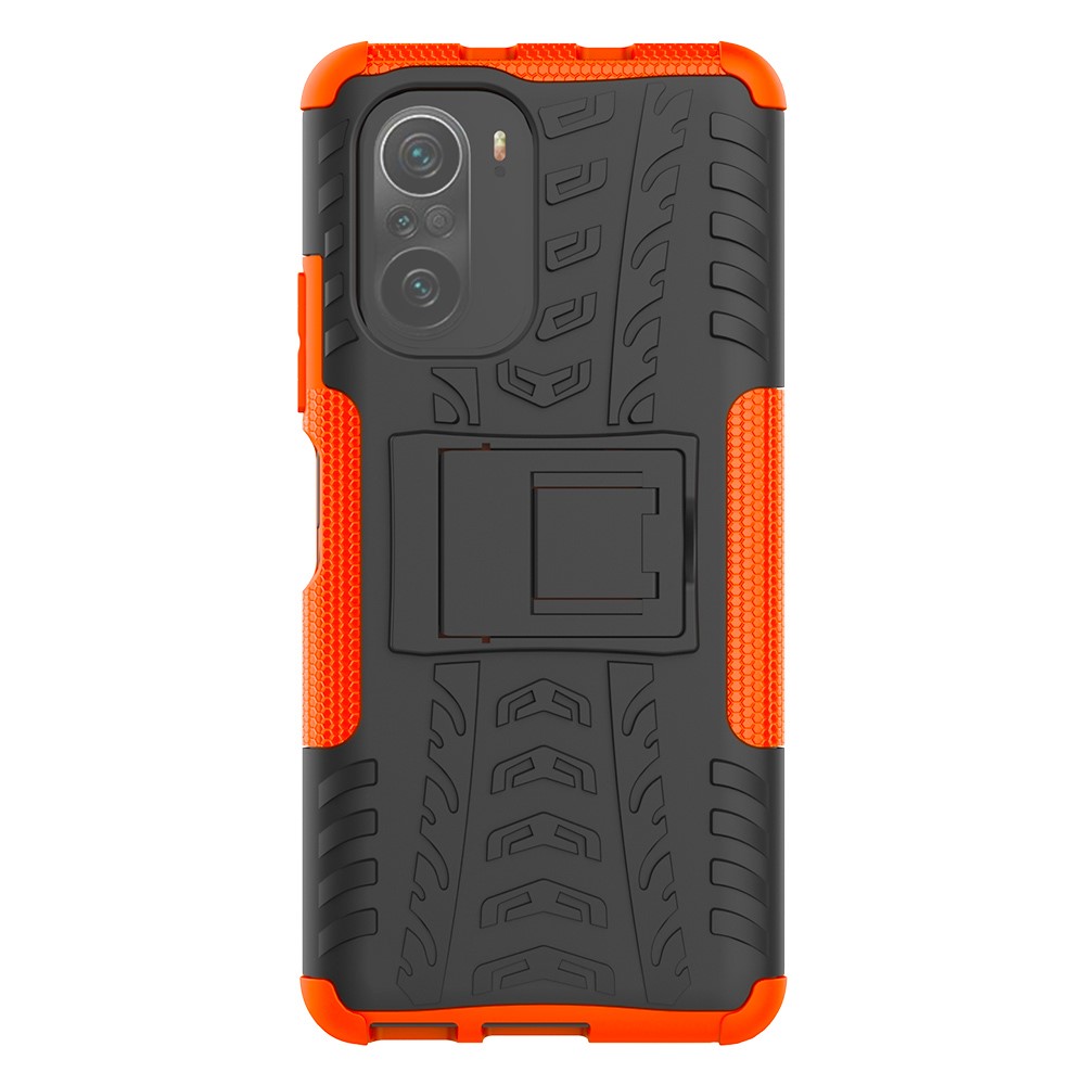  Xiaomi Mi 11i - Ultimata Stöttåliga Skalet med Stöd - Orange