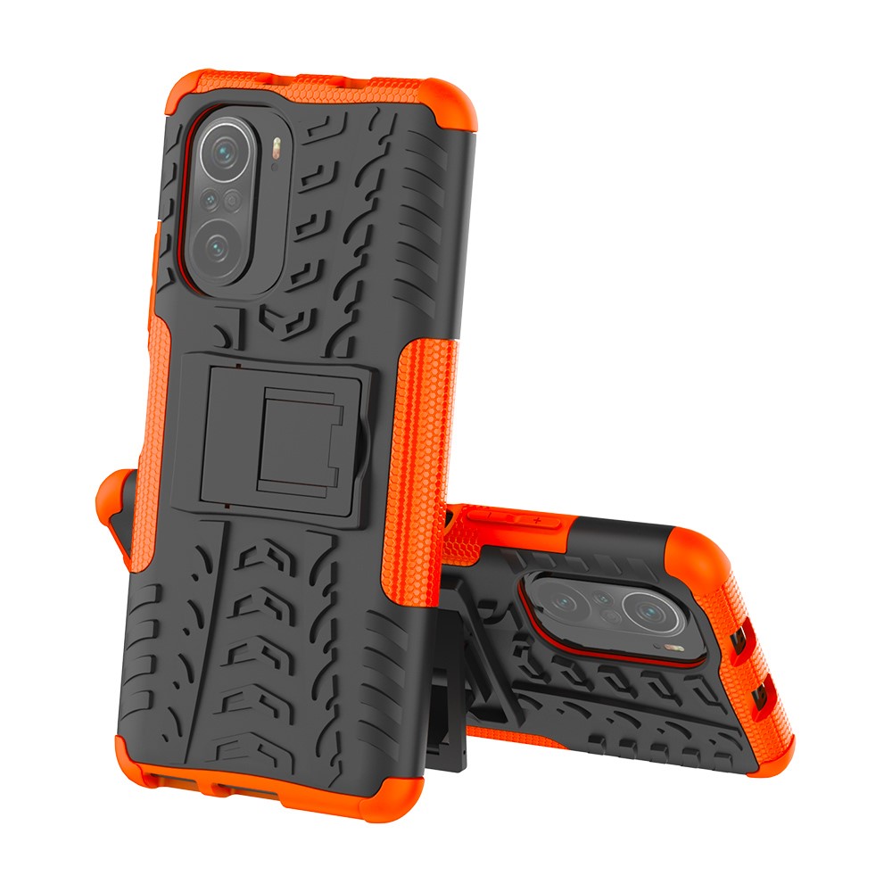  Xiaomi Mi 11i - Ultimata Stöttåliga Skalet med Stöd - Orange