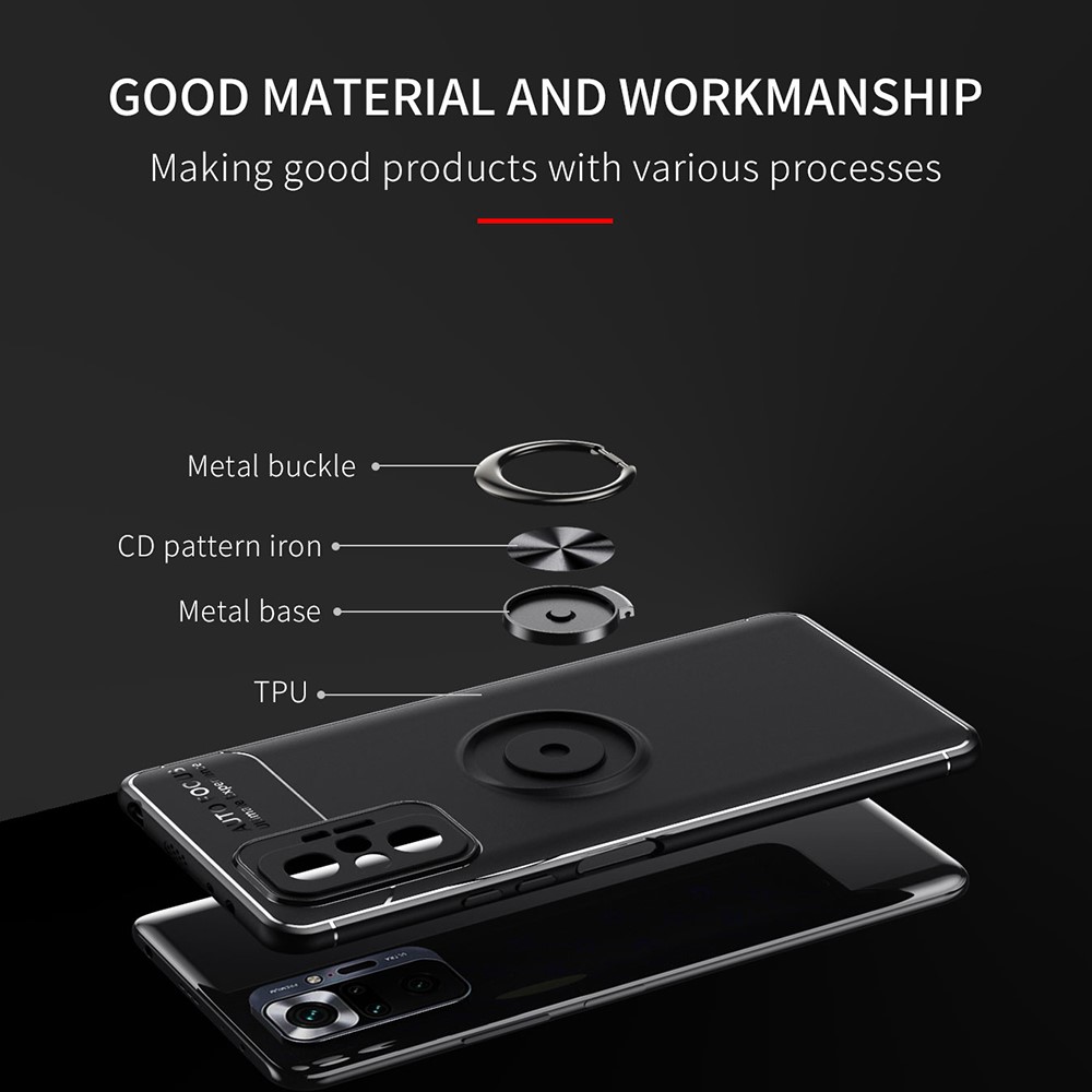 Xiaomi Redmi Note 10 Pro - Ring Skal - Svart