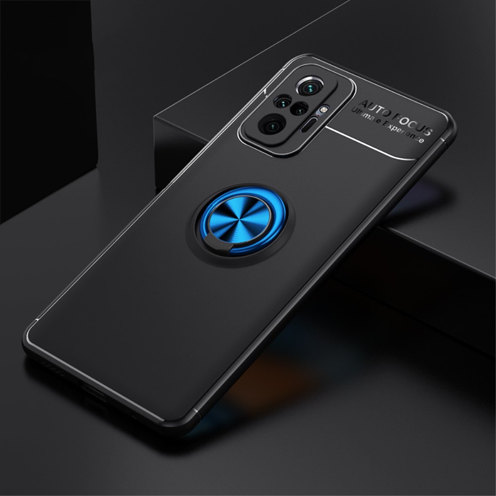  Xiaomi Redmi Note 10 Pro - Ring Skal - Svart/Blå