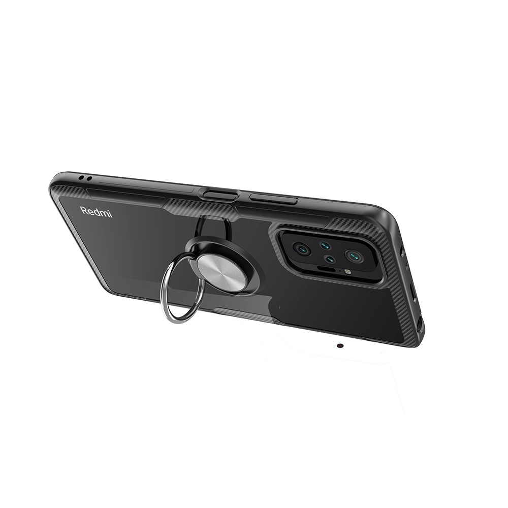  Xiaomi Redmi Note 10 Pro - Hybrid Ring Skal - Blå/Svart