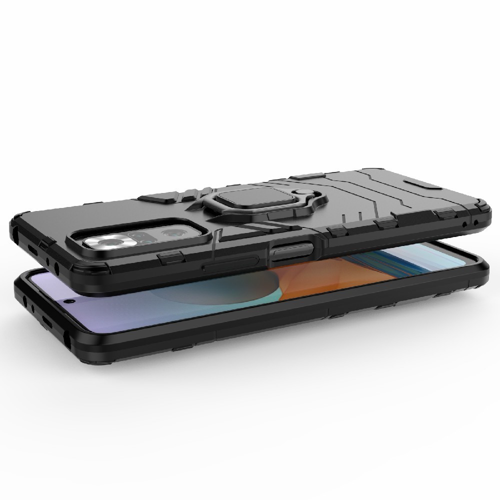  Xiaomi Redmi Note 10 Pro - Hybrid Armor Ring Skal - Svart