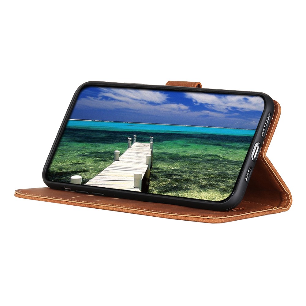 KHAZNEH Xiaomi Mi 11 Lite - KHAZNEH Retro Läder Fodral - Brun