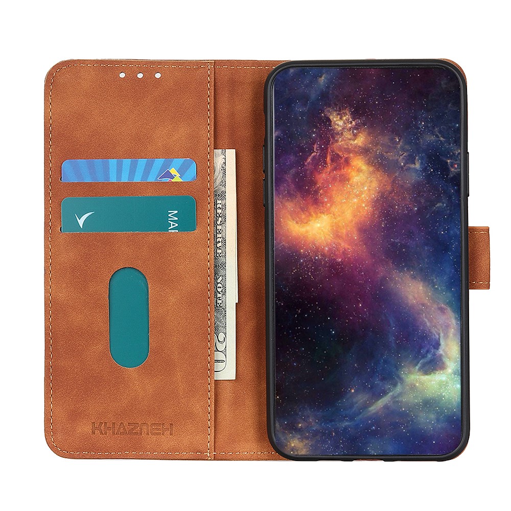 KHAZNEH Xiaomi Mi 11 Lite - KHAZNEH Retro Läder Fodral - Brun
