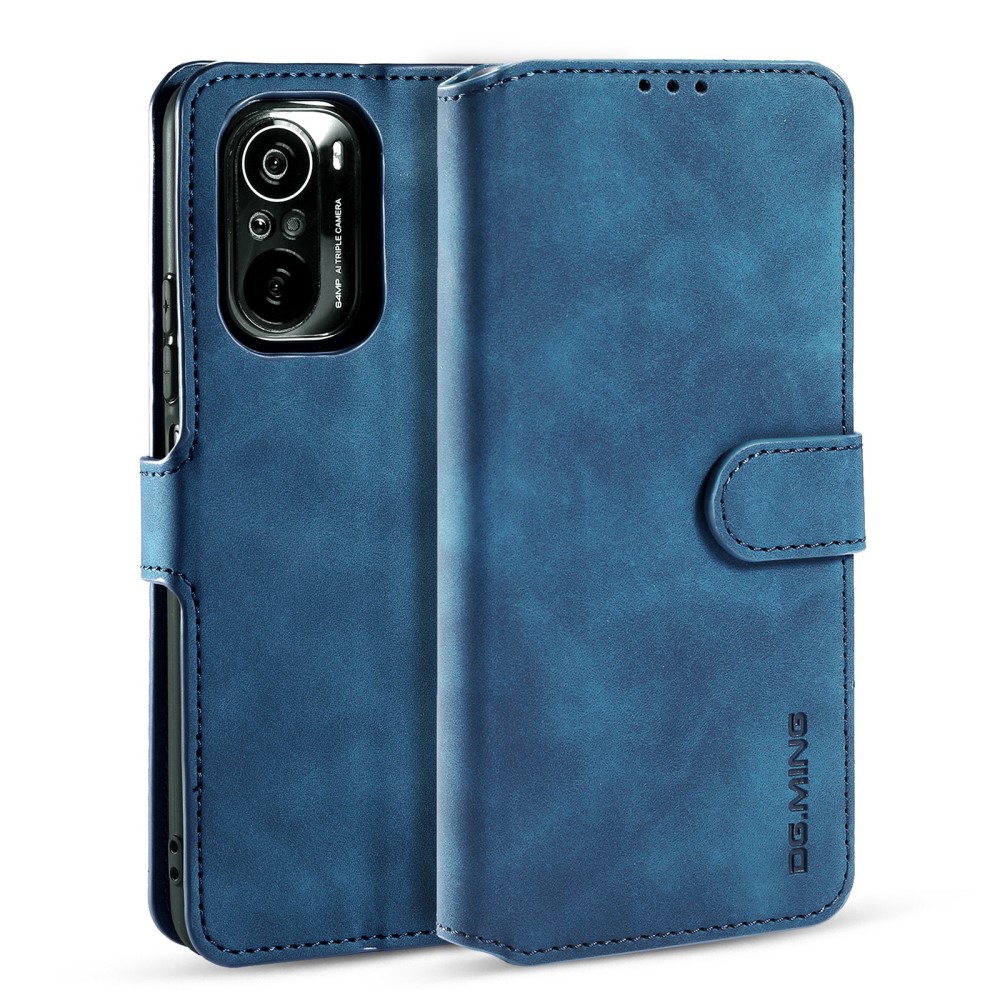 DG.MING Xiaomi Mi 11i - DG.MING Retro Läder Fodral - Blå
