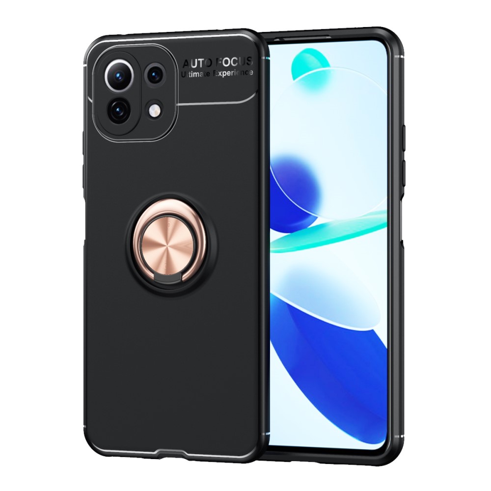  Xiaomi Mi 11 Lite - Ring Skal - Svart/Roséguld