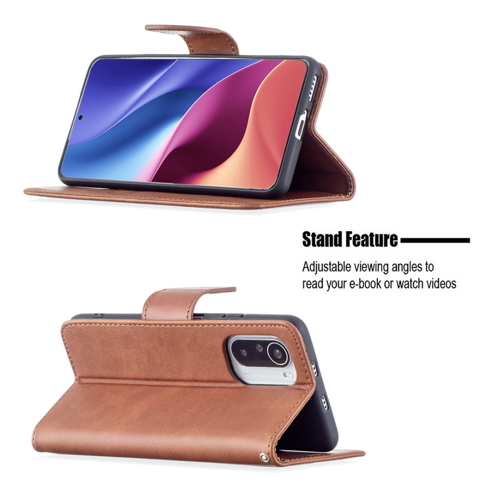  Xiaomi Mi 11i - Solid Shark Läder Fodral - Brun