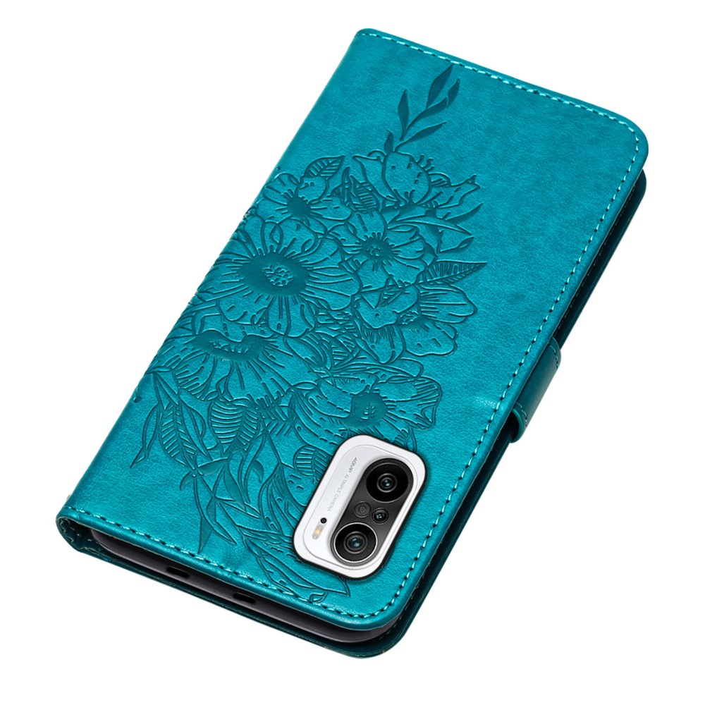  Xiaomi Mi 11i - Butterfly Läder Fodral - Blå