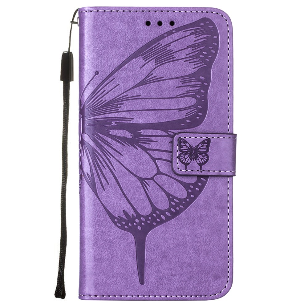  Xiaomi Mi 11i - Butterfly Läder Fodral - Ljus Lila