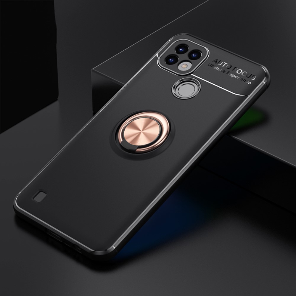 Realme C21 - Ring Skal - Svart/Roséguld