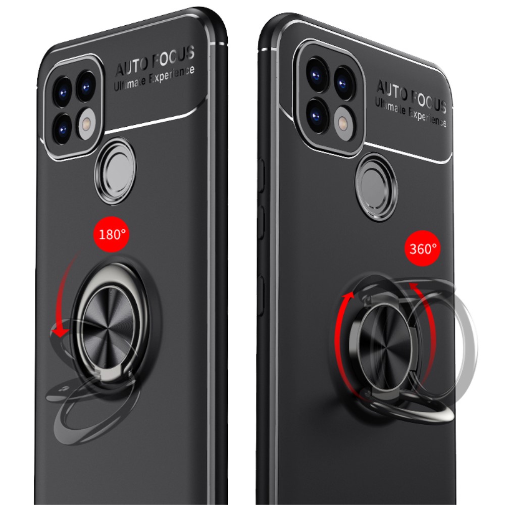  Realme C21 - Ring Skal - Svart/Roséguld