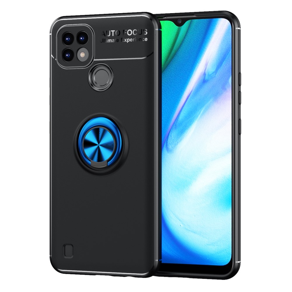  Realme C21 - Ring Skal - Svart/Blå