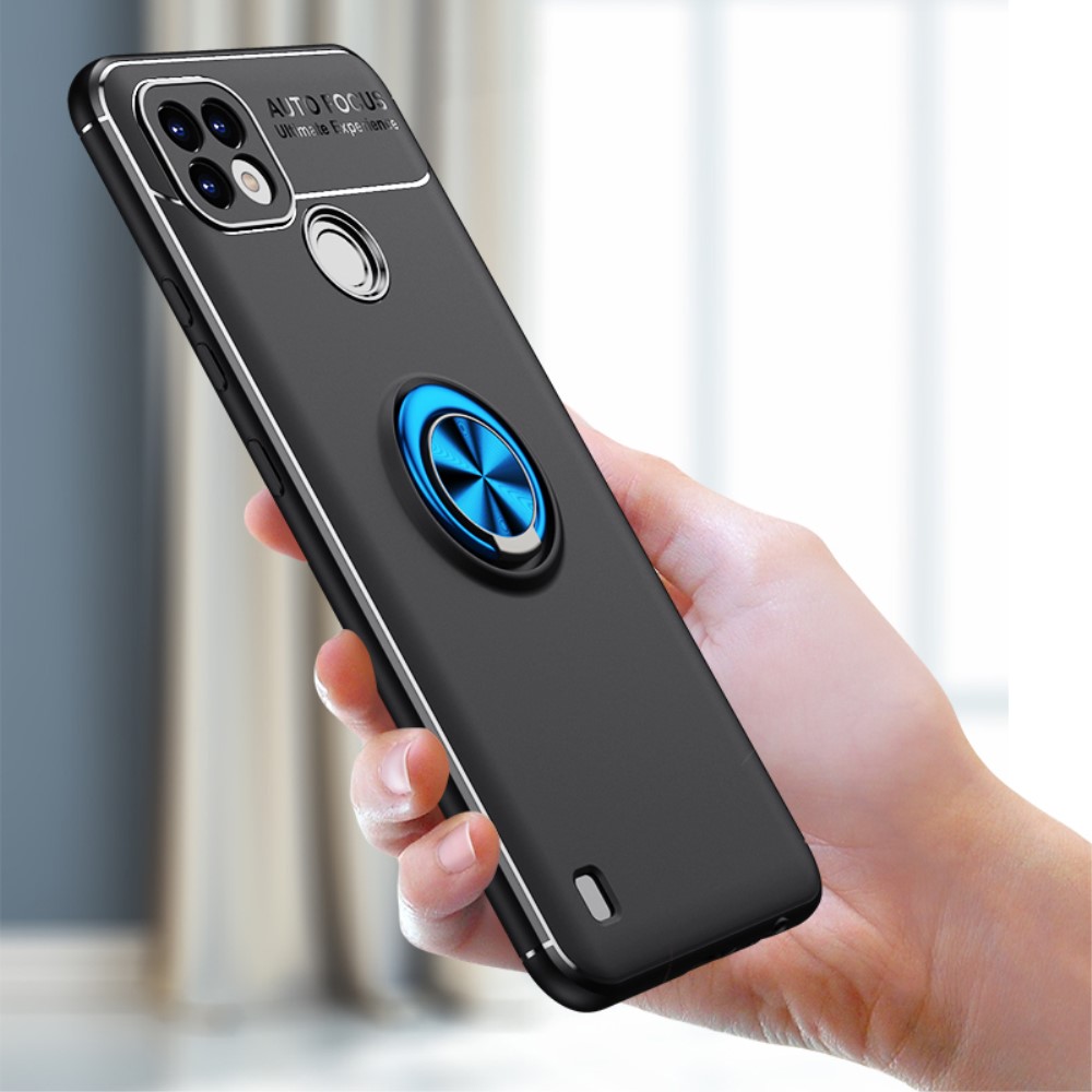  Realme C21 - Ring Skal - Svart/Blå