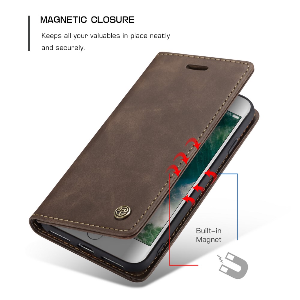 CASEME iPhone 7/8/SE (2020/2022) - CASEME Retro Fodral - Brun