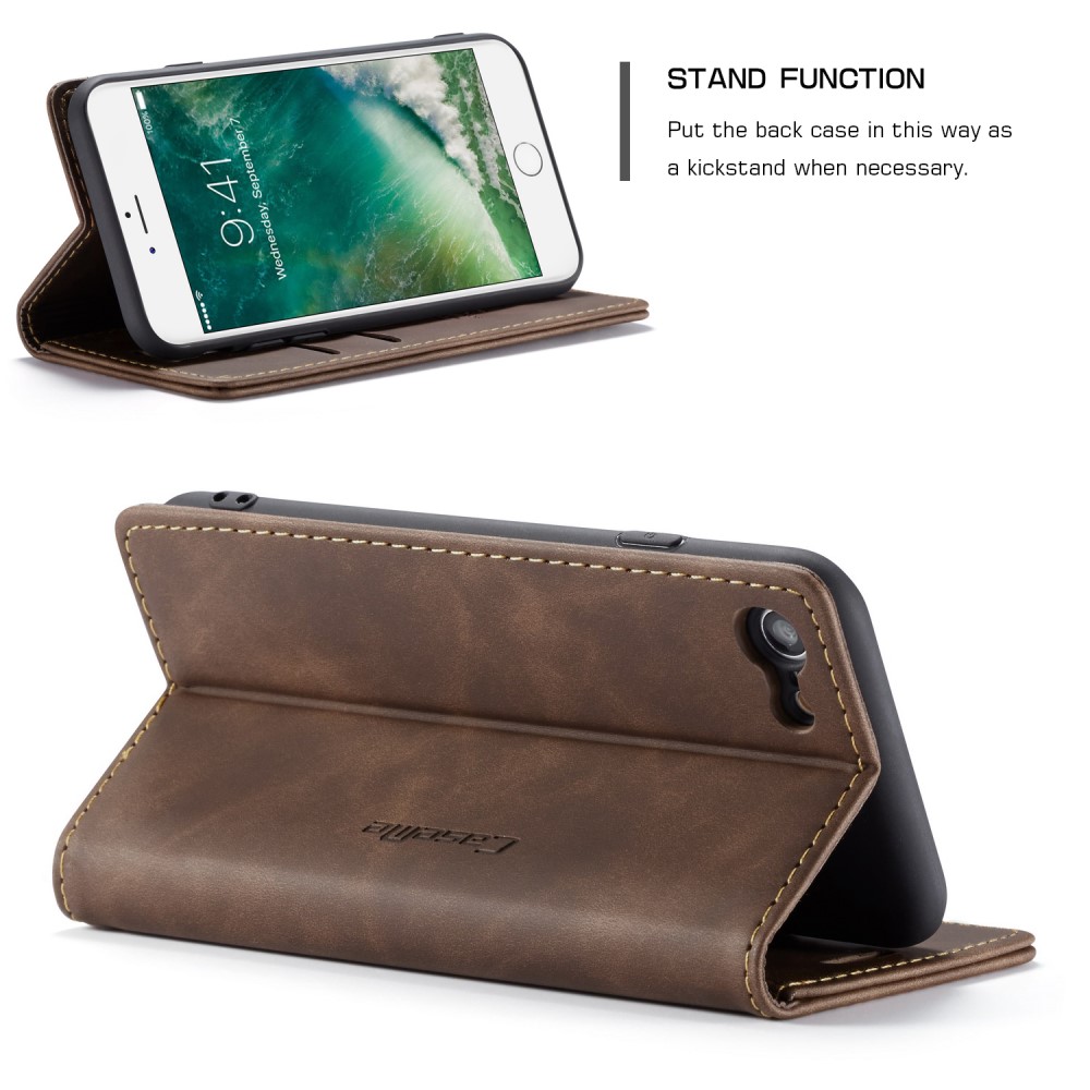 CASEME iPhone 7/8/SE (2020/2022) - CASEME Retro Fodral - Brun