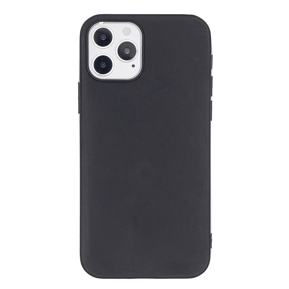  iPhone 12 / 12 Pro - Solid Matt TPU Skal - Svart