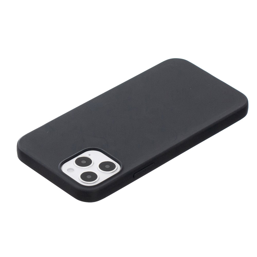  iPhone 12 / 12 Pro - Solid Matt TPU Skal - Svart