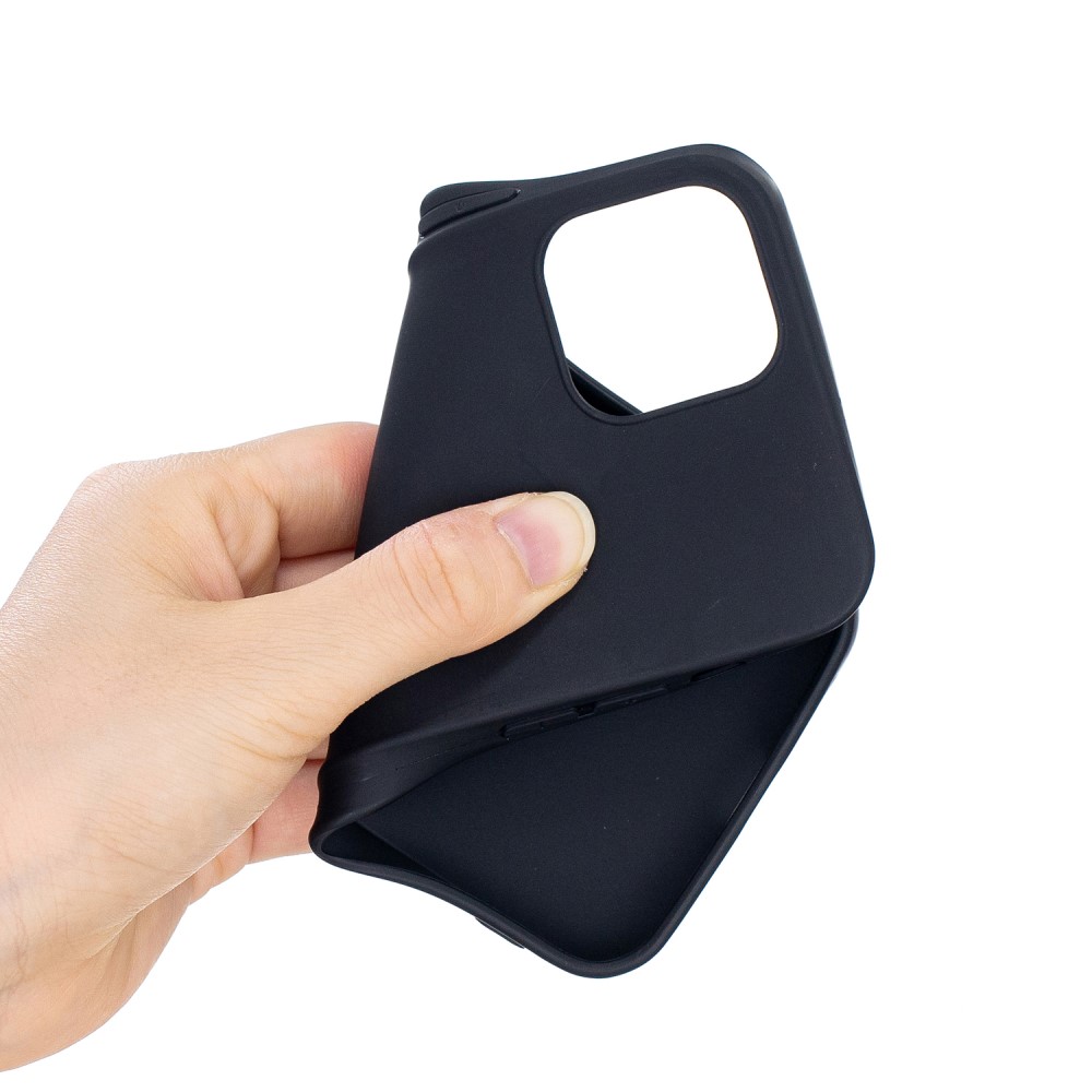  iPhone 12 / 12 Pro - Solid Matt TPU Skal - Svart