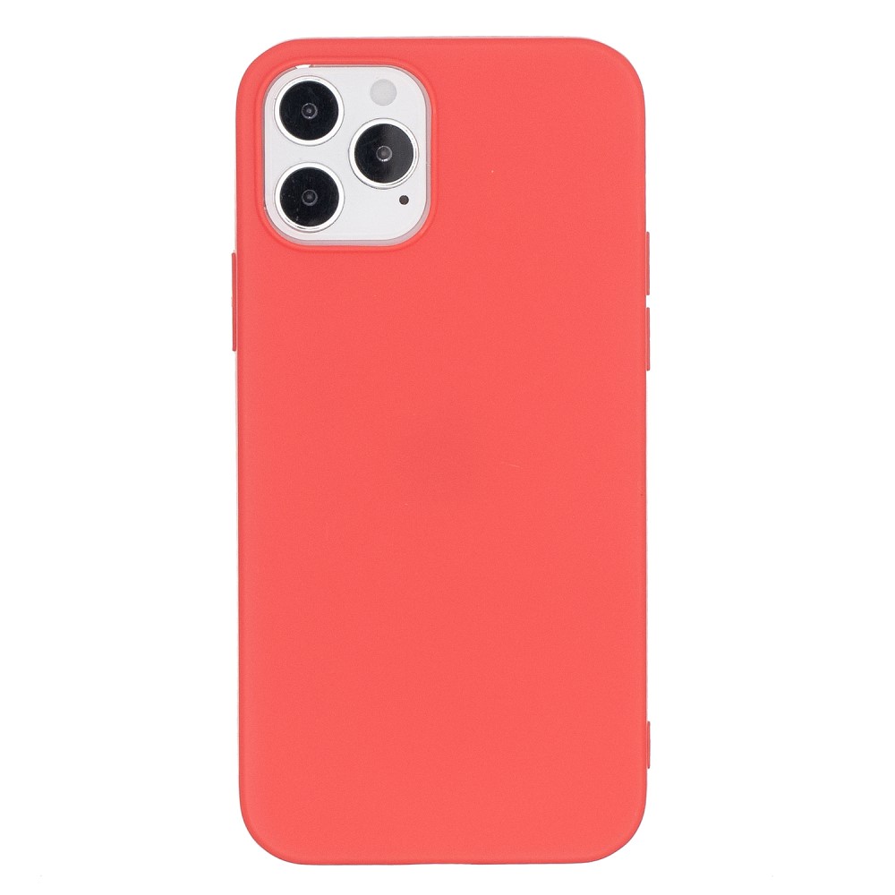  iPhone 12 / 12 Pro - Solid Matt TPU Skal - Röd