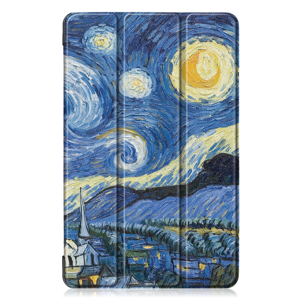  Samsung Galaxy Tab A 10.1 (2019) - Tri-Fold Fodral - Brush Painting