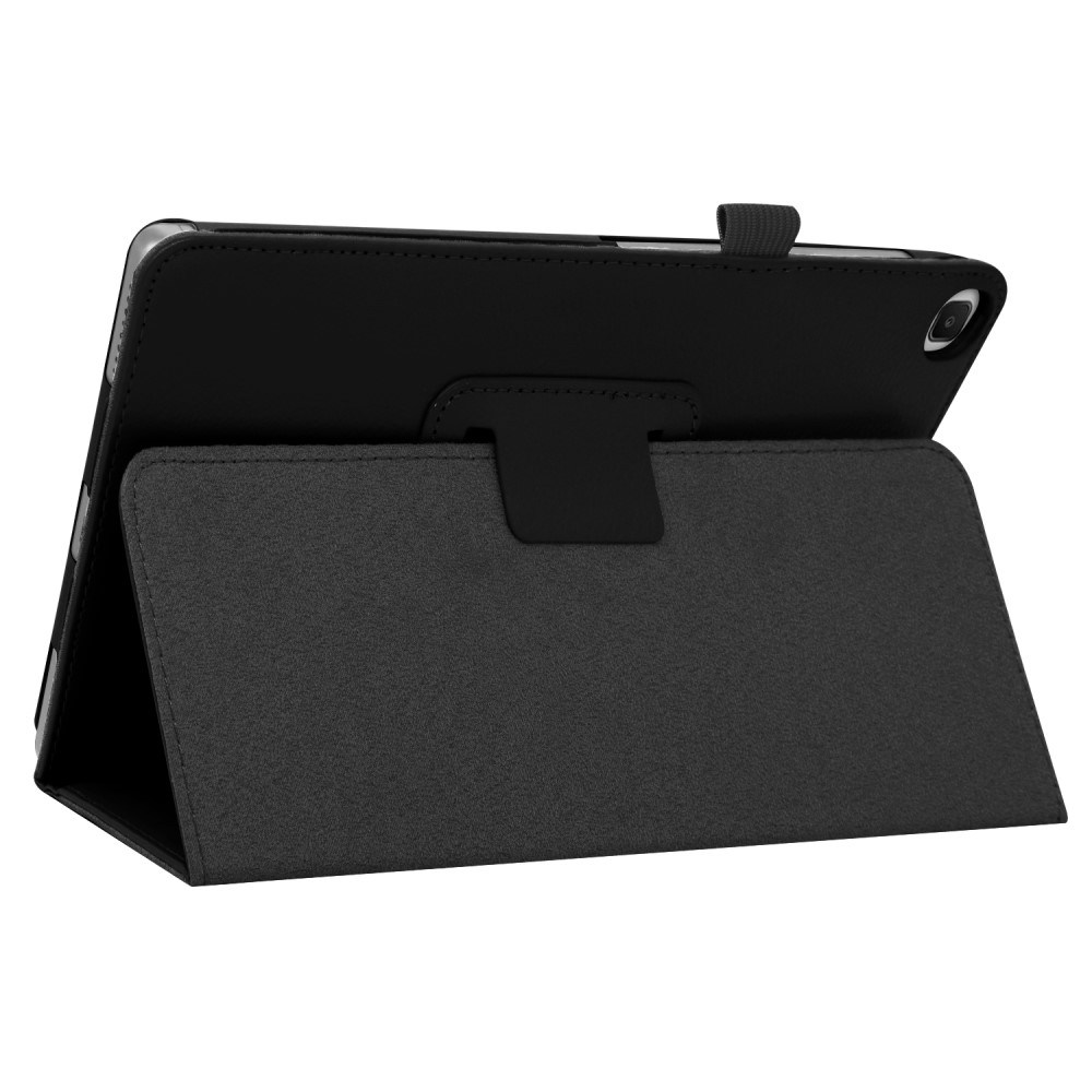  Samsung Galaxy Tab S6 Lite - Litchi Läder Fodral - Svart