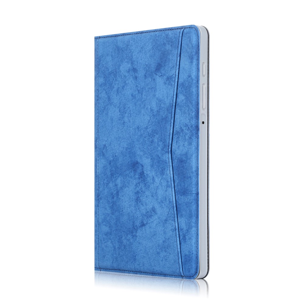  Samsung Galaxy Tab S6 Lite - Fodral Med Frontficka Och Pennhållare - Blå
