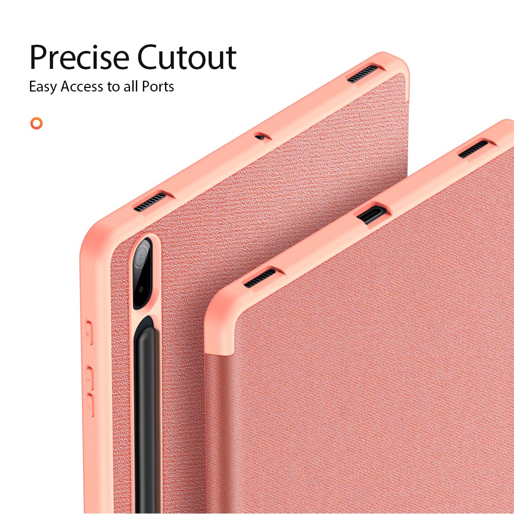 DUX DUCIS DUX DUCIS Samsung Galaxy Tab S7 Plus / Tab S8 Plus DOMO Tri-Fold Fodral Roséguld