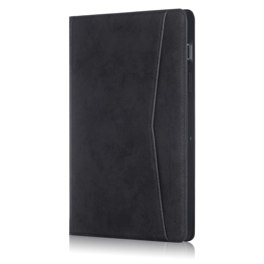  Samsung Galaxy Tab S7 / Tab S8 - Fodral Med Frontficka Och Pennhållare - Svart