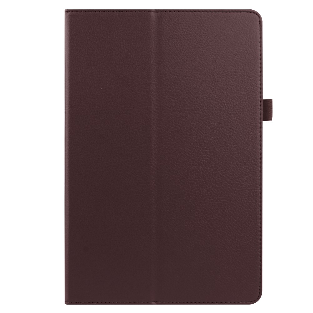  Samsung Galaxy Tab S7 Plus / Tab S8 Plus Litchi Läder Fodral Brun