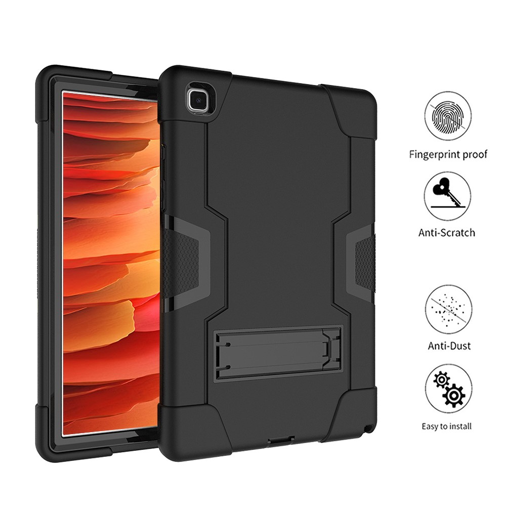  Samsung Galaxy Tab A7 10.4 Skal Shockproof Hybrid Med Kickstand Svart