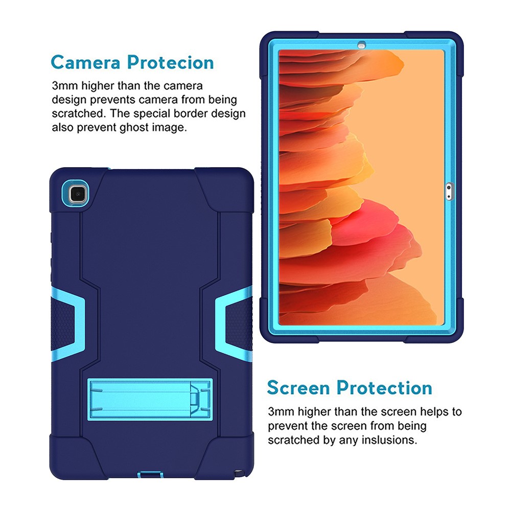  Samsung Galaxy Tab A7 10.4 Skal Shockproof Hybrid Med Kickstand Blå/Ljus Blå