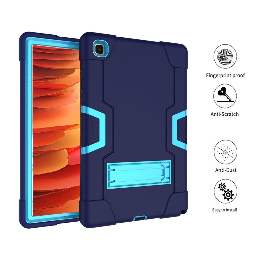  Samsung Galaxy Tab A7 10.4 Skal Shockproof Hybrid Med Kickstand Blå/Ljus Blå